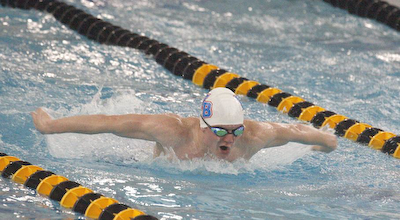 Boys defeat Mustangs in last dual meet of the season cover photo