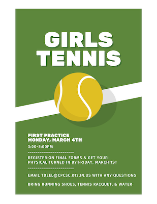 Girls Tennis Flyer cover photo