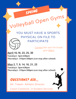 Spring Volleyball Open Gyms cover photo
