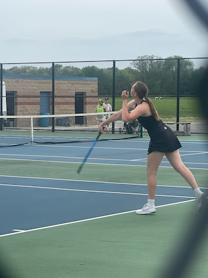 Girls Tennis brings home a win against North Judson cover photo