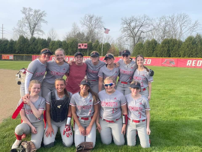 Softball - Lady Pilgrims Get 5th Win In A Row Over Goshen cover photo
