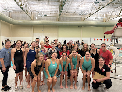Girls Swimming - Lady Pilgrims Set New Program Scoring Point Total At Sectional cover photo