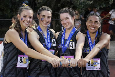 4x400 State Champions - Olivia Cebalo, Emily Norris, Cambell Wamsley, Gabriela Grande Rosas cover photo