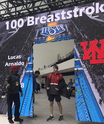 Arnaldo earns Top 8 Honors in 100 Breaststroke at State cover photo