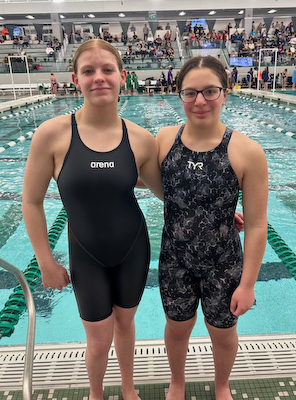 LaPorte Girls Swimming and Diving Heads into Sectional Finals behind Excellent Swims cover photo