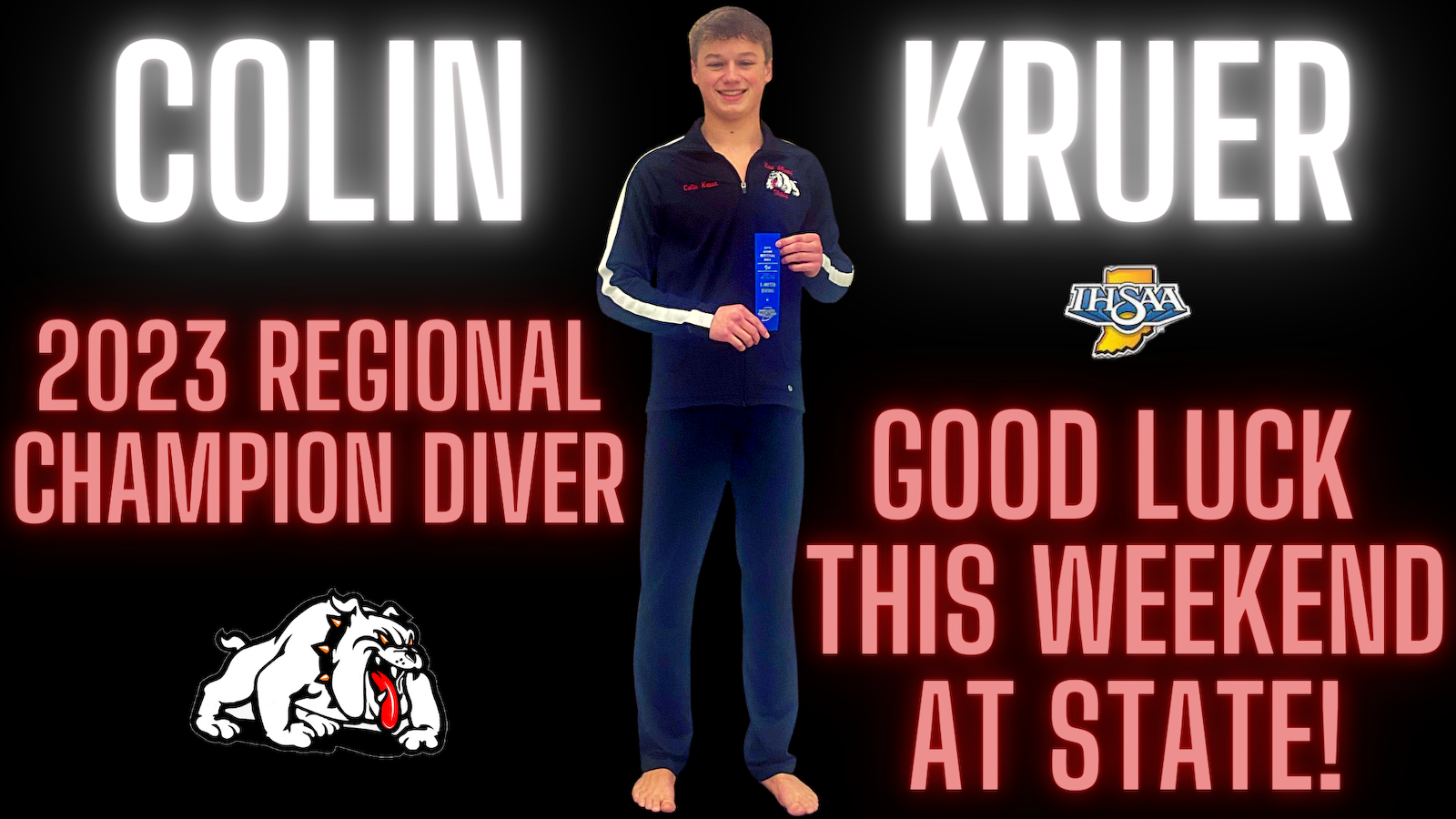 Colin Kruer advances to State for Diving cover photo