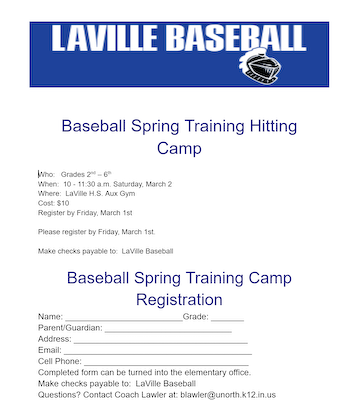 LaVille Baseball 'Spring Training Hitting Camp' gallery cover photo