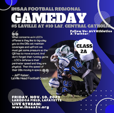 GAMEDAY - Football Travels To #10 Lafayette Central Catholic cover photo