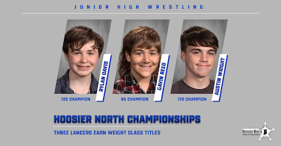 Three JH Wrestlers Finish First; Team Fifth cover photo