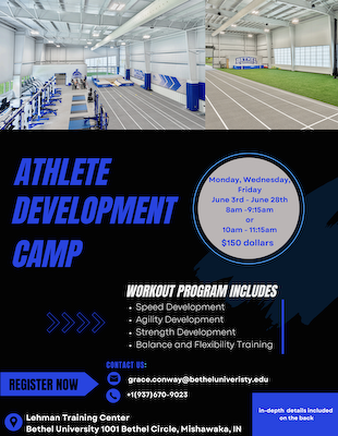 Bethel University Offering Athlete Development Camp cover photo