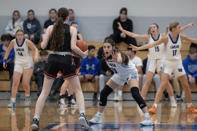 Defense, Free Throws, Foster's Return Lifts Girls Basketball Past JG cover photo