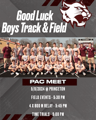 Boys' Track & Field Competes at Princeton on Thursday, 5/9 cover photo