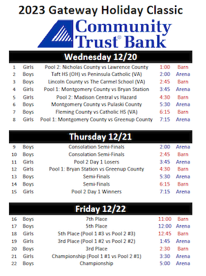 2023 Gateway Holiday Classic - Daily Schedule.PNG