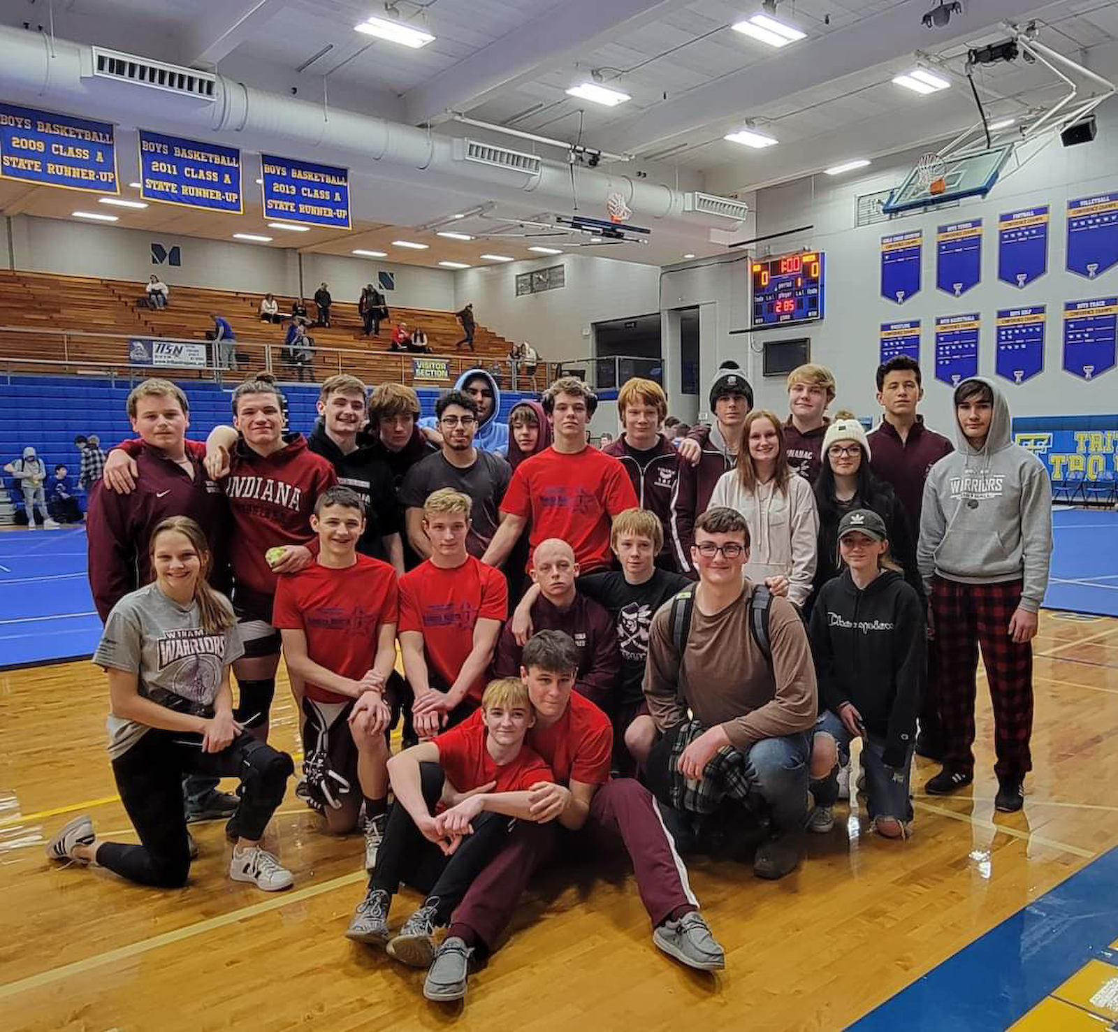 Warrior Grapplers Win HNAC and JV Competes at New Prairie cover photo