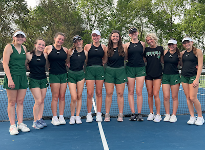 Girls Tennis Finishes 3rd at Hoosier Crossroads Conference Tournament cover photo