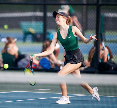 Girls Tennis Drops Match to #2 Fishers, 2-3 cover photo