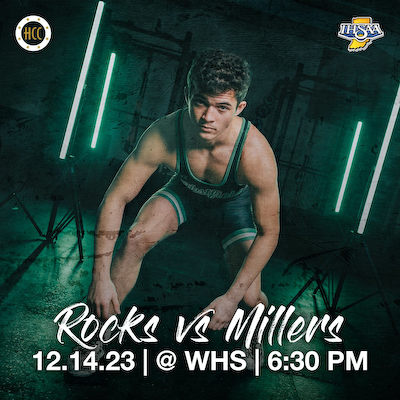 Varsity Wrestling Defeats Millers, 34-28 cover photo