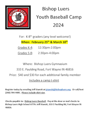 Youth Baseball Camp Date Change! cover photo