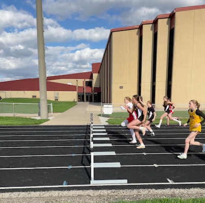 JH Girls Track improves @ Monroe Central cover photo